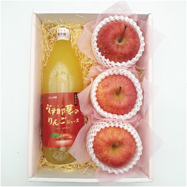 【母の日】青森県産又は長野県産 ふじりんごとりんごジュースの詰合せ【483656】 商品サムネイル