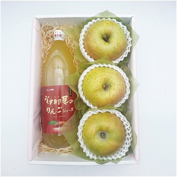 【父の日】青森県産又は長野県産 王林りんごとりんごジュースの詰合せ【486699】 商品サムネイル
