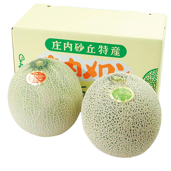 ◇[山形県産]庄内メロン（赤肉・青肉）各1個【148328】 商品サムネイル