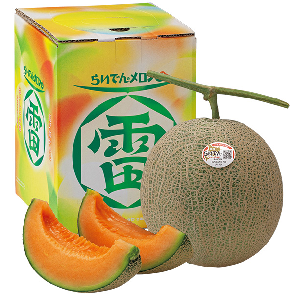◇[北海道産（JAきょうわ）]らいでんメロン 1個（赤肉メロン）【148188】 商品サムネイル