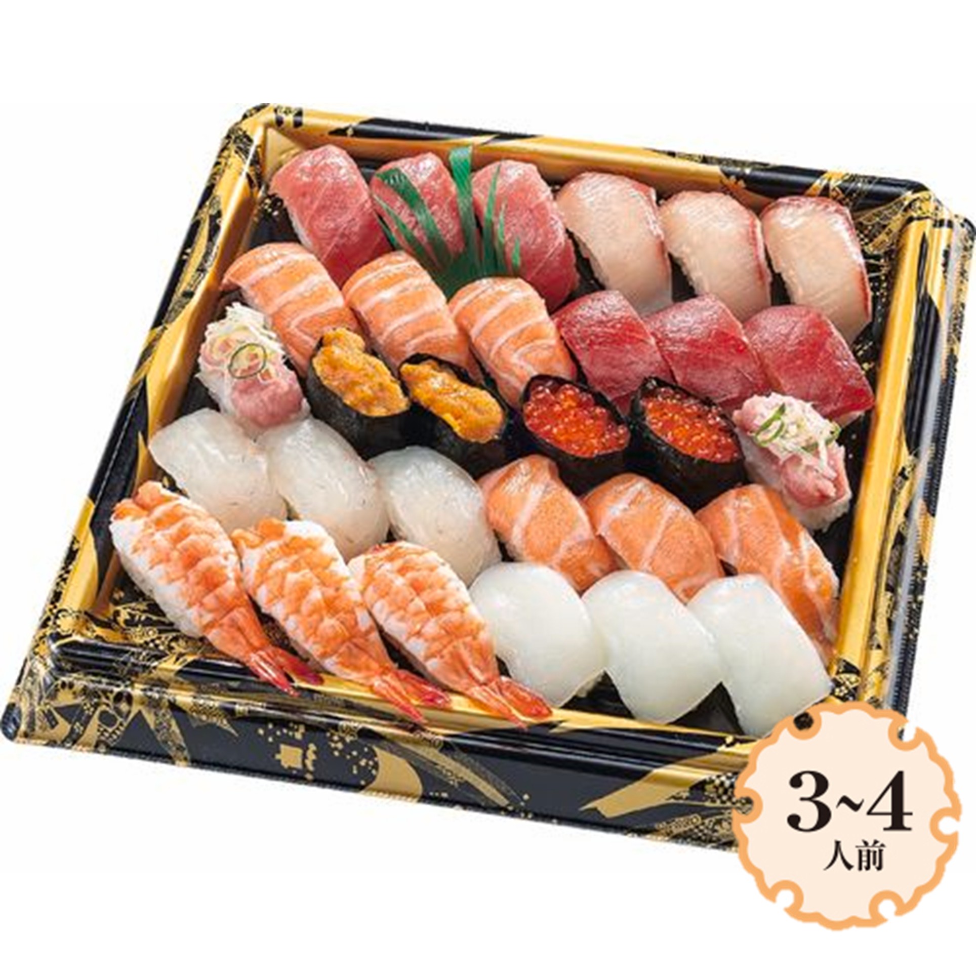 魚屋の握り盛合せ(とろ入)30貫 1パック 3～4人前 商品サムネイル