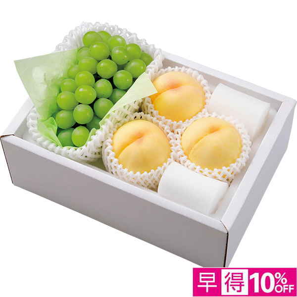 ◇【早得】[岡山県産]マスカット＆岡山の桃3個【149266】 商品サムネイル