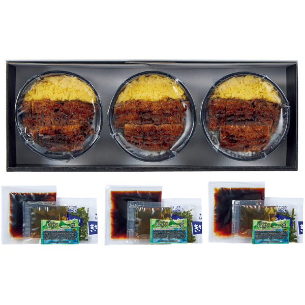 【母の日早得】まんてんや 手焼きうなぎ使用 ひつま武士どん3個【484372】 商品画像(2)