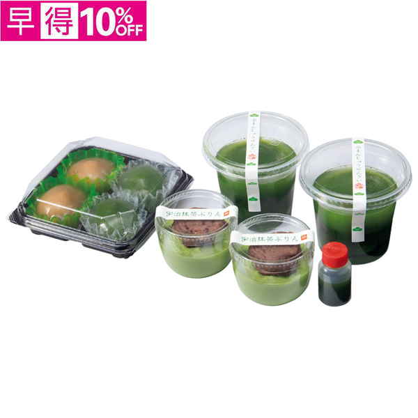 【早得】京都・東山茶寮　宇治抹茶水まんじゅうぜんざいと夏のスイーツセット【065089】【夏ギフト】 商品サムネイル