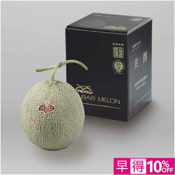 【父の日早得】北海道産（JA夕張市） 夕張メロン 秀品2L1玉黒箱【486556】 商品サムネイル