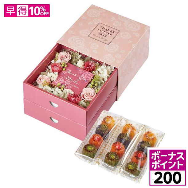 【200ボーナスポイント】【母の日早得】銀座京橋 レ ロジェ エギュスキロール ミニカヌレ＆フラワーBOX【480516】 商品サムネイル