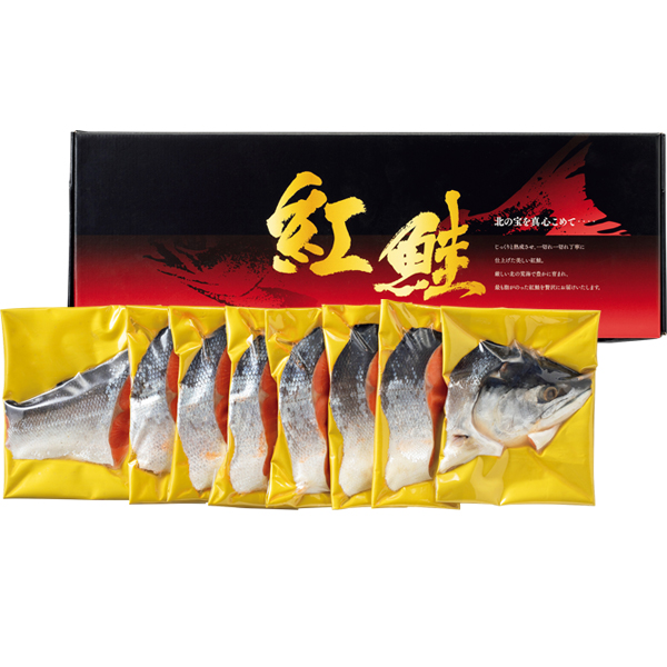 ☆【早得】タカヒロ 熟成塩紅鮭 海洋深層水仕込み半身(甘塩味) 【023065】 商品画像(1)