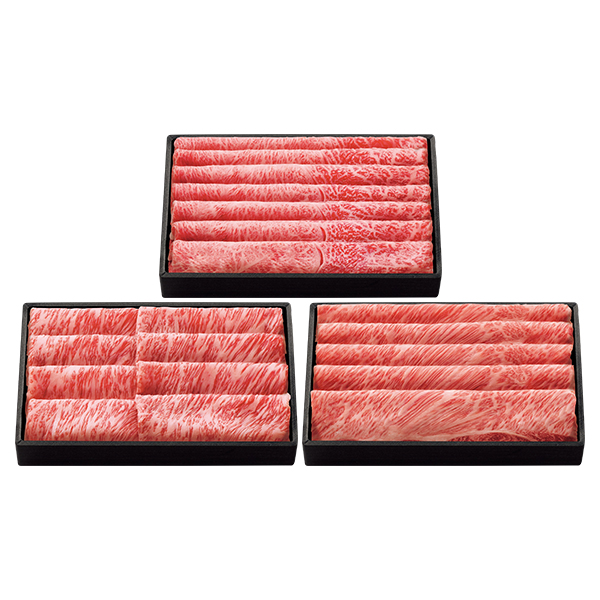 ☆【早得】 松阪牛すきやき用3部位食べくらべセット(ロース・かたロース・かた) 【038012】 商品画像(2)