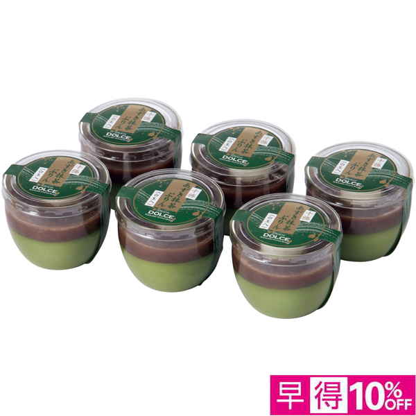 【早得12/10まで】十勝ドルチェ 十勝小豆抹茶プリン（白玉入）【冬】【061065】 商品サムネイル
