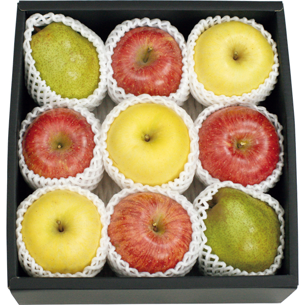 ☆【早得】山形県産 フルーツボックス(りんご2種・洋なし) 【033035】 商品画像(1)