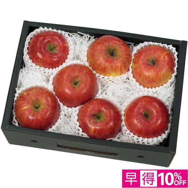 【早得12/10まで】福島県産（JAふくしま未来） 光センサー選果サンふじりんご 2kg 【162382】【冬☆】 商品サムネイル