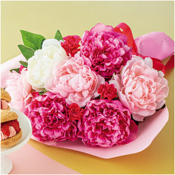 【母の日早得】竹中庭園緑化 グレースフルピオニーブーケ【480020】 商品画像(1)