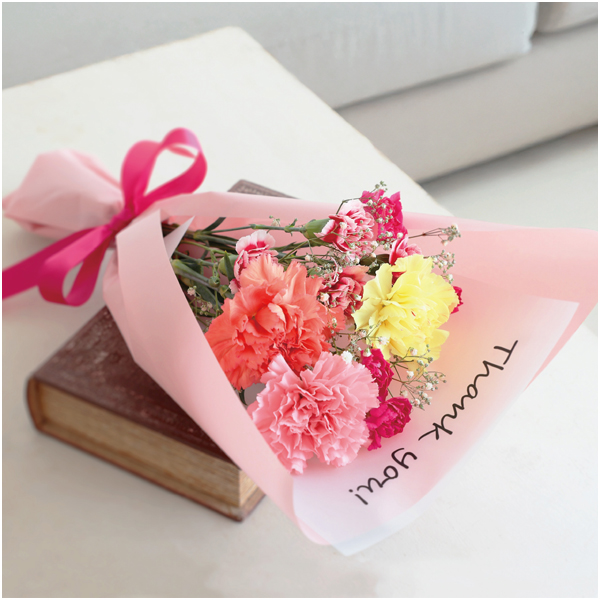 【母の日早得】竹中庭園緑化 カーネーションメッセージブーケ【485335】 商品画像(1)