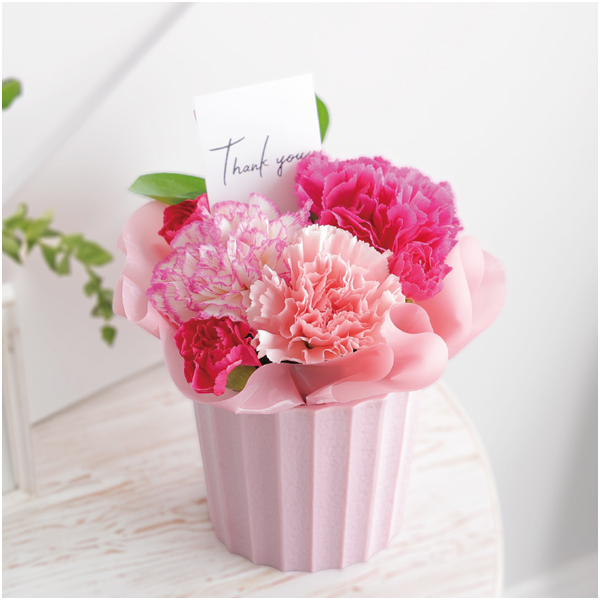 【母の日早得】竹中庭園緑化 母の日カーネーションアレンジ+森の庭 焼菓子【485414】 商品画像(2)