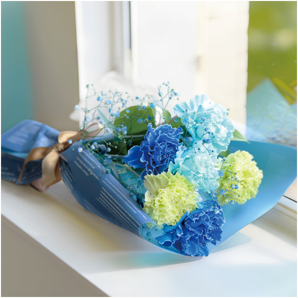 【父の日早得】竹中庭園緑化 ブルーハーモニーブーケ【487476】 商品画像(1)