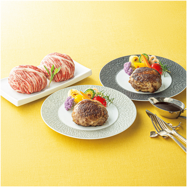 【母の日早得】肉の山本 北海道産牛 霜降りハンバーグセット【480914】 商品画像(1)