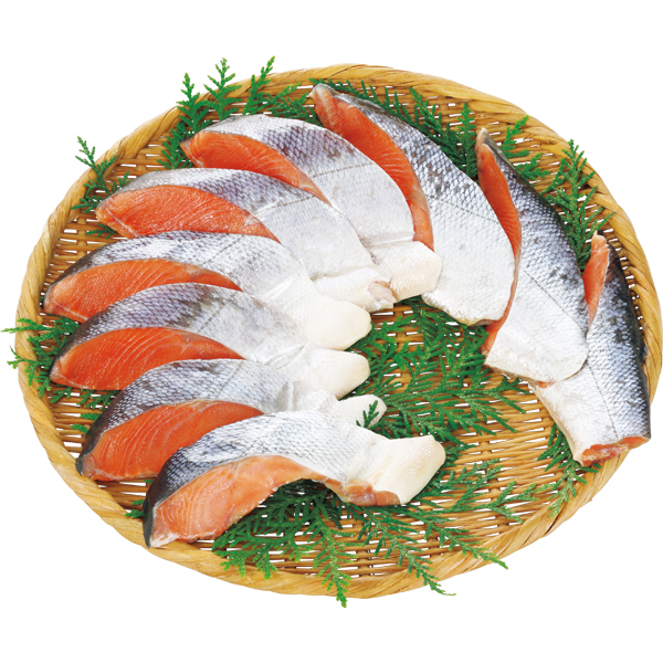 ☆【早得】東和食品 ふっくら熟成新巻鮭切身(甘塩味) 【022084】 商品画像(2)