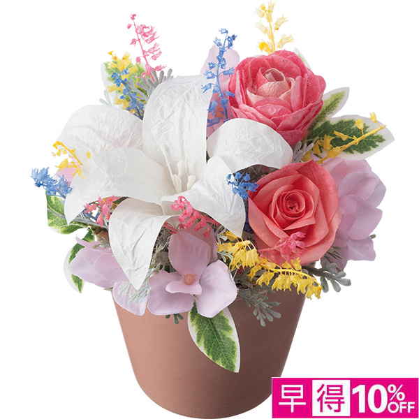◇【早得】[Luna]シルクと和紙で彩る花「夏彩花」【150572】 商品サムネイル