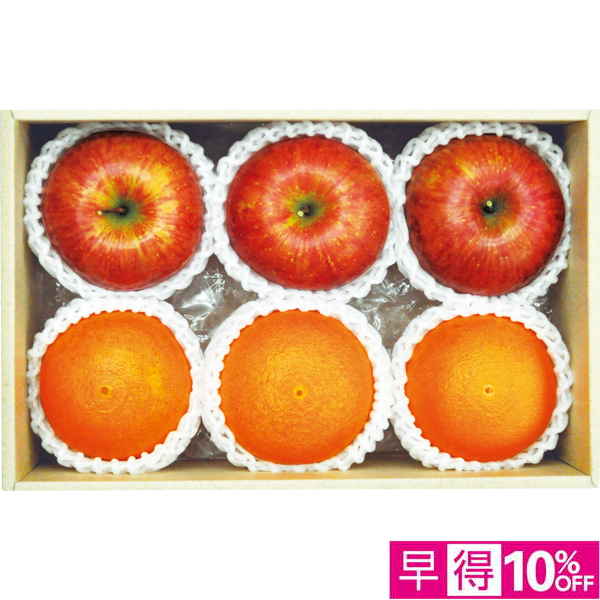 ☆【早得】青森県産・愛媛県産 蜜入りりんごと紅まどんな 【033044】 商品サムネイル