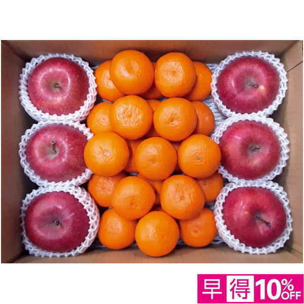 【早得12/10まで】和歌山県産・青森県産 みかん・りんごセット（小） 【163363】【冬☆】 商品サムネイル