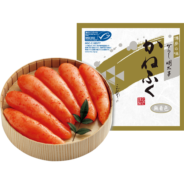 ☆【早得】かねふく MSC認証 無着色辛子明太子 【017082】 商品画像(1)