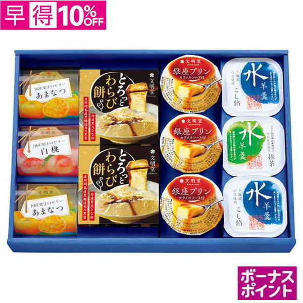 【早得】[300ボーナスポイント]銀座文明堂　涼菓あわせ11個入【069076】【夏ギフト】 商品サムネイル