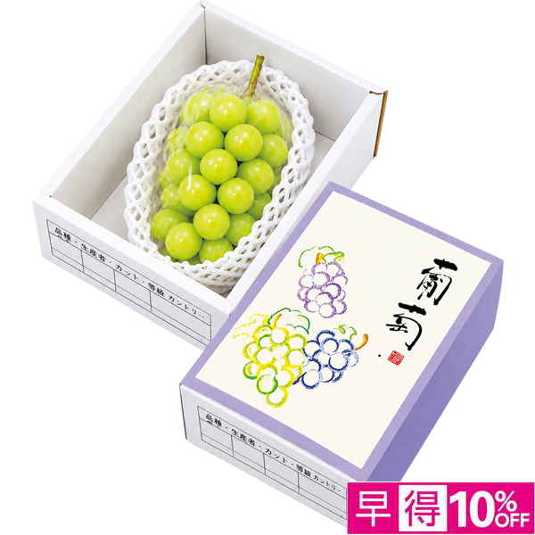 ☆【早得】トップバリュ 減の恵み 長野県産 シャインマスカット 【035121】 商品サムネイル
