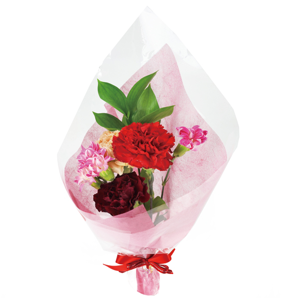 【母の日早得】青森県産 フラワーブーケと青森県産りんごのセット【483850】 商品画像(1)