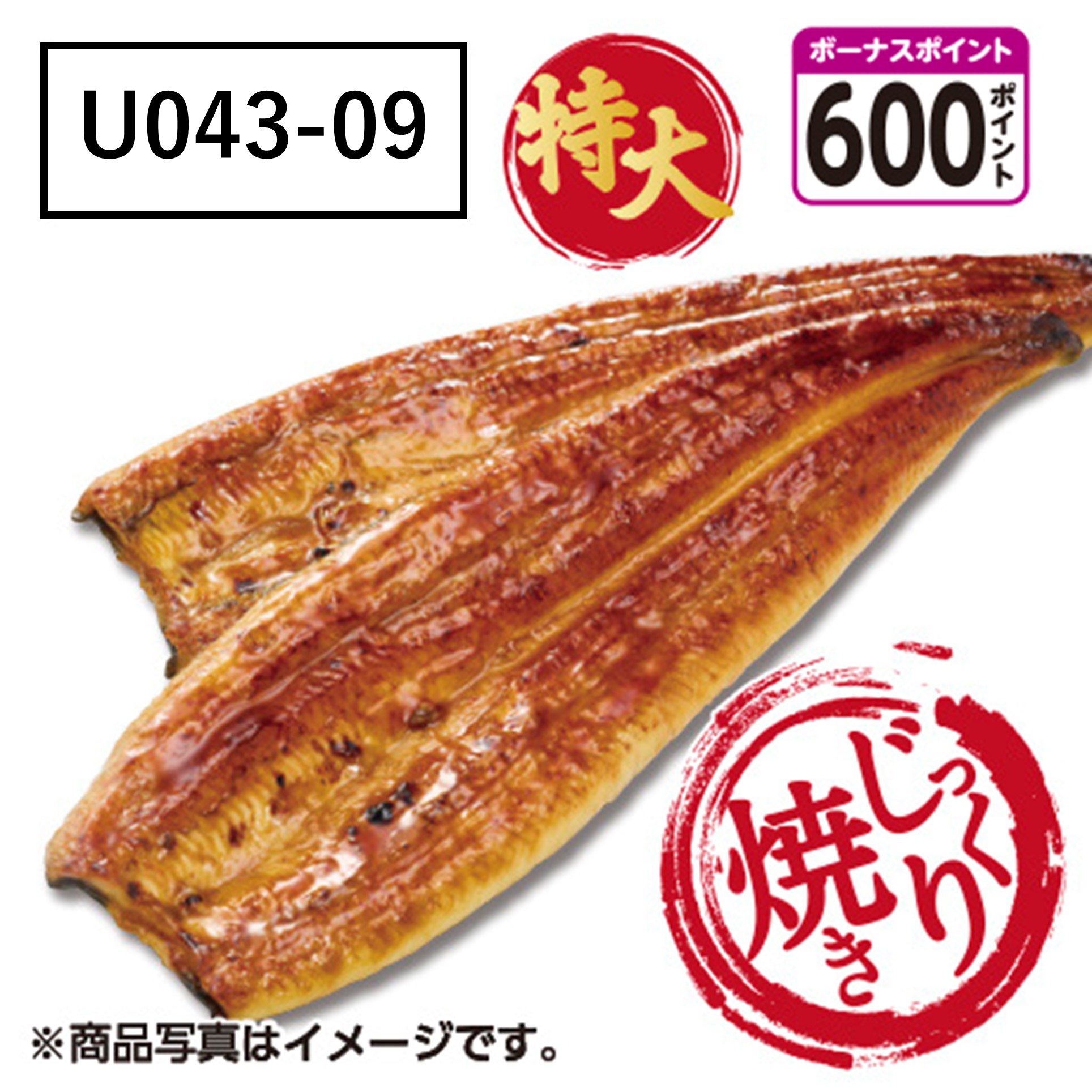 [鹿児島県産]【無頭じっくり焼き】うなぎ蒲焼　特大サイズ　2尾【U04309】[600ボーナスポイント]【二の丑】☆ 商品サムネイル