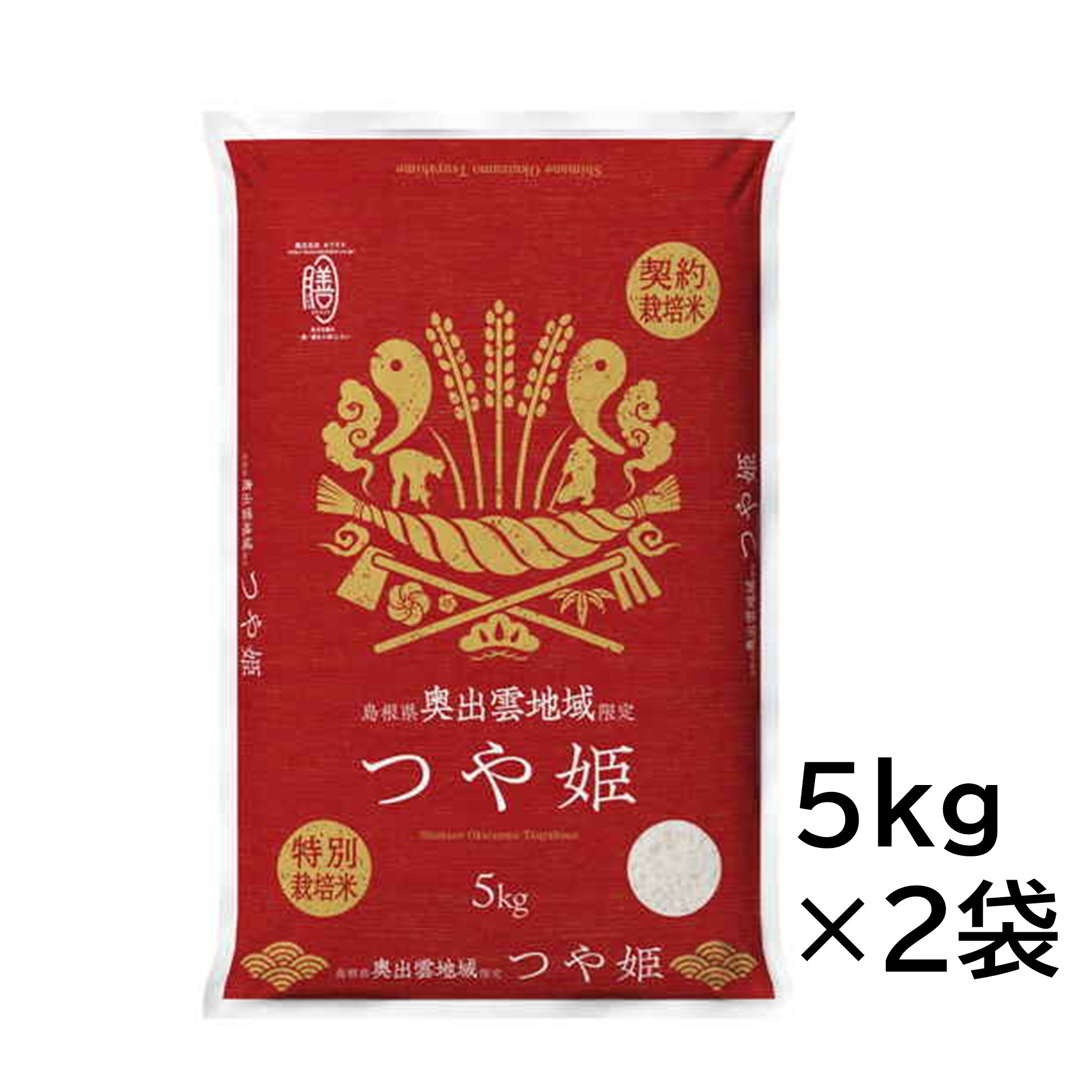 【新米】[特別栽培米]島根県奥出雲地域 つや姫 5kg×2袋 商品サムネイル