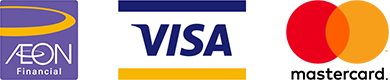 イオン・VISA・マスターカードのロゴ画像